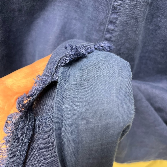 Tommy Bahama linen/cotton navy dress S/P - Picture 6 of 8